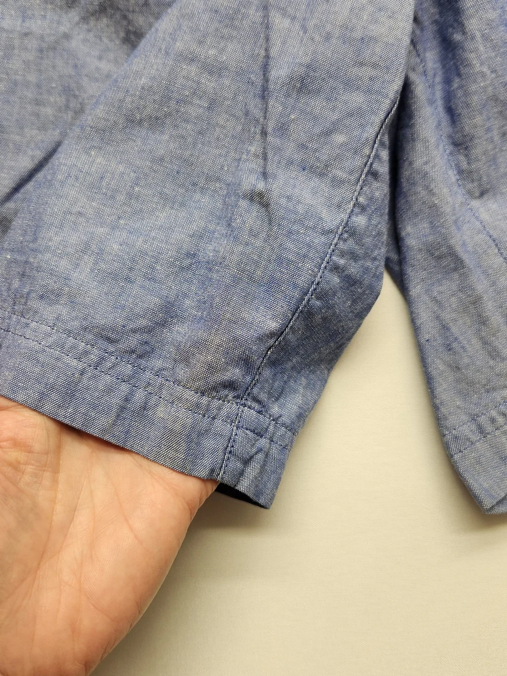 ⭐️NWT Vintage Christian Dior Monsieur Blue Chambray Boxer Lounge Shorts Size S/M